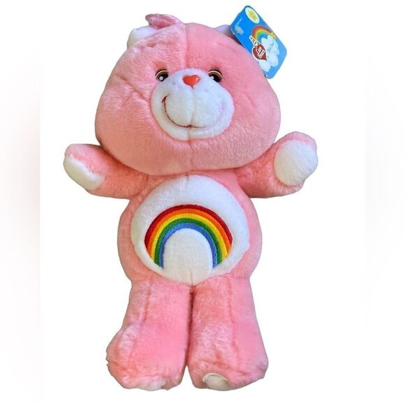 Nwt Vtg 2002 Care Bears Stuffed Pink Toy Bear Cheer 20s Anniversary Animal 13” - Picture 2 of 8